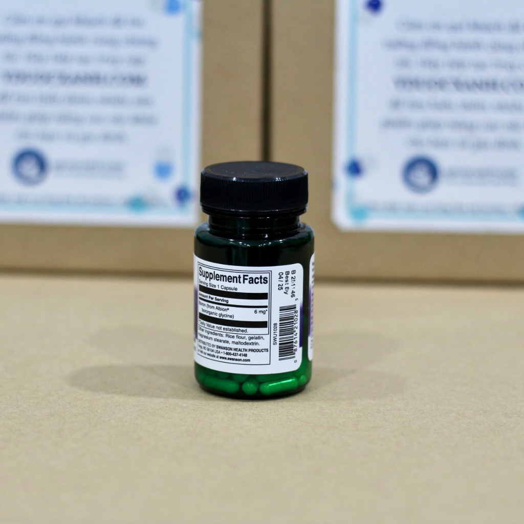 SWANSON BORON, 60 viên, Hỗ trợ xương chắc khỏe