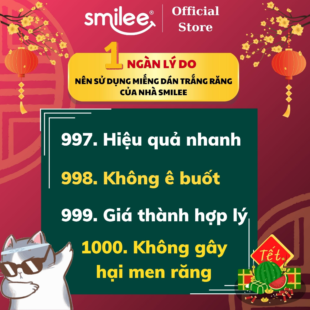 Dán Trắng Răng Cấp Tốc Smilee, Công Thức Làm Trắng Độc Quyền PAP+, Giúp Làm Trắng Răng An Toàn Sau 30p, Không Gây Ê Buốt