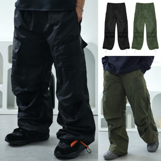 Quần dài Apride Parachute ống rộng, over size, dáng rộng unisex chất dù dày dặn