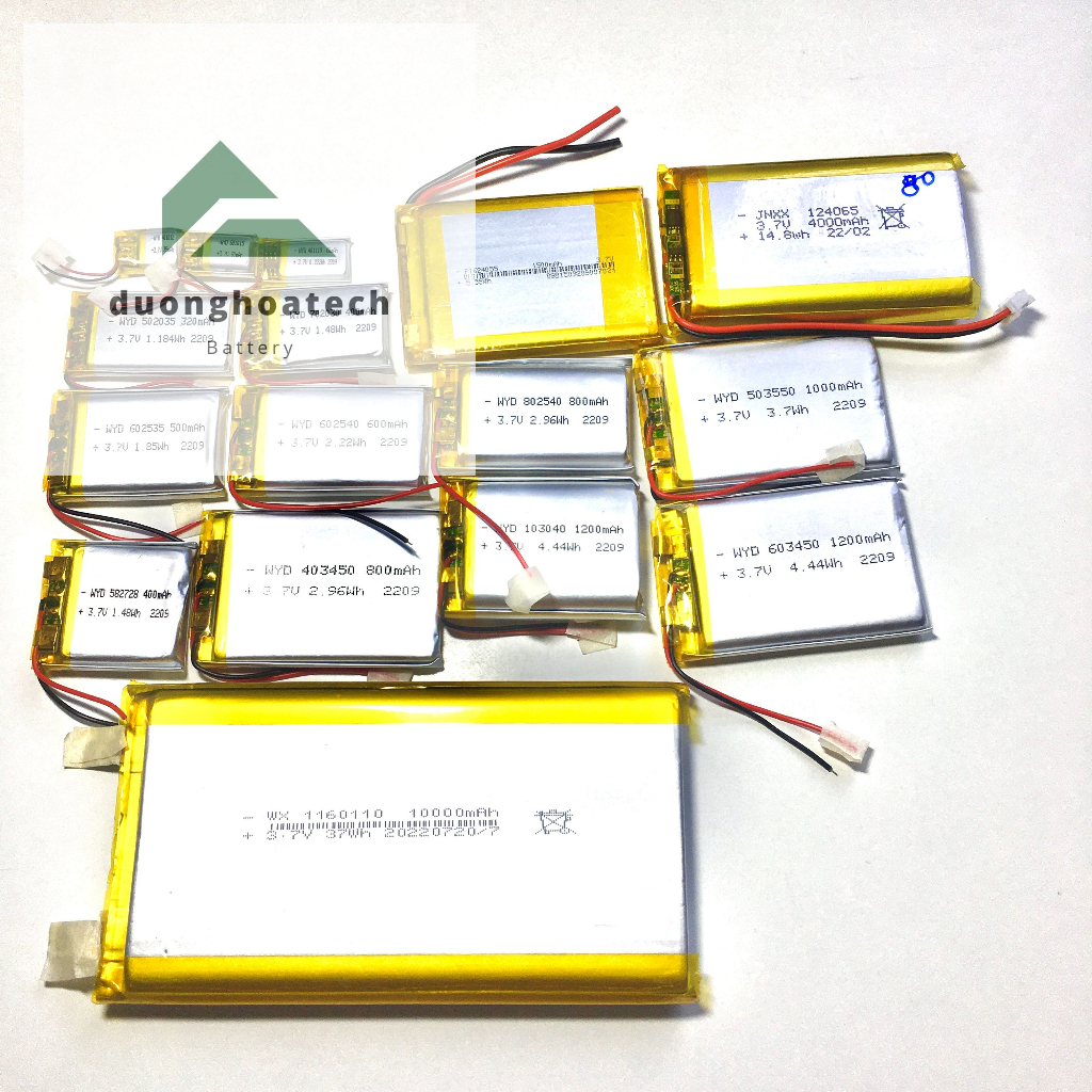 Pin Li-Po Lithium Polymer 3.7V Dung Lượng 3000mAh 9x30x90mm Dùng Cho Tai Nghe Bluetooth Và Thiết Bị Điện Tử