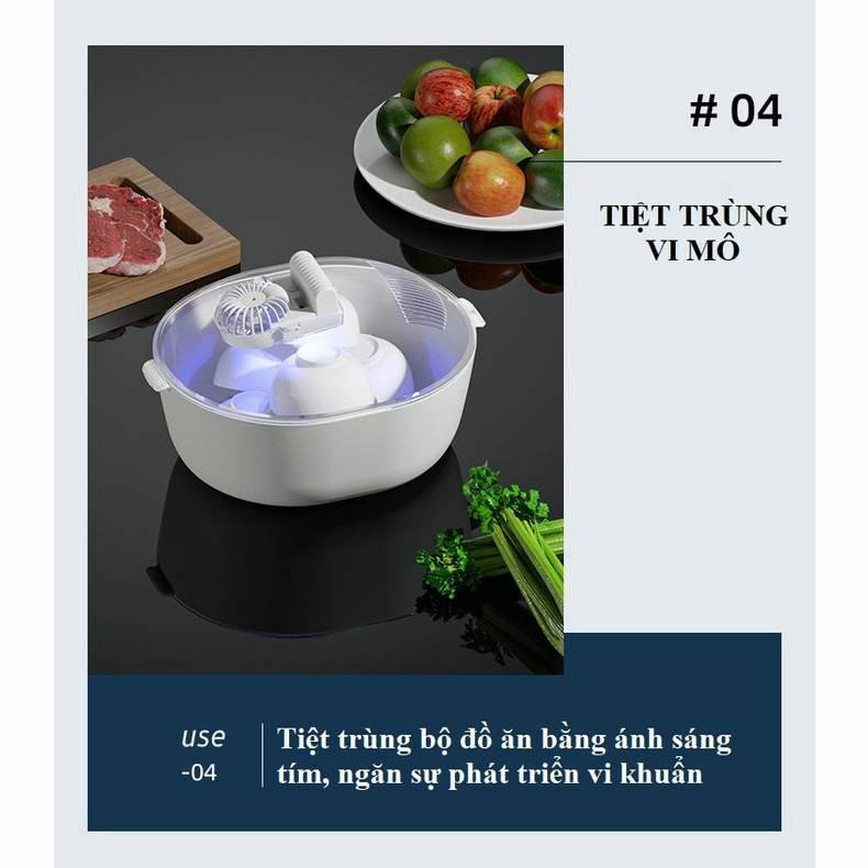 Máy rã đông thực phẩm lạnh 4 trong 1 dung tích lớn, Máy tiệt trùng, khử trùng rau củ quả