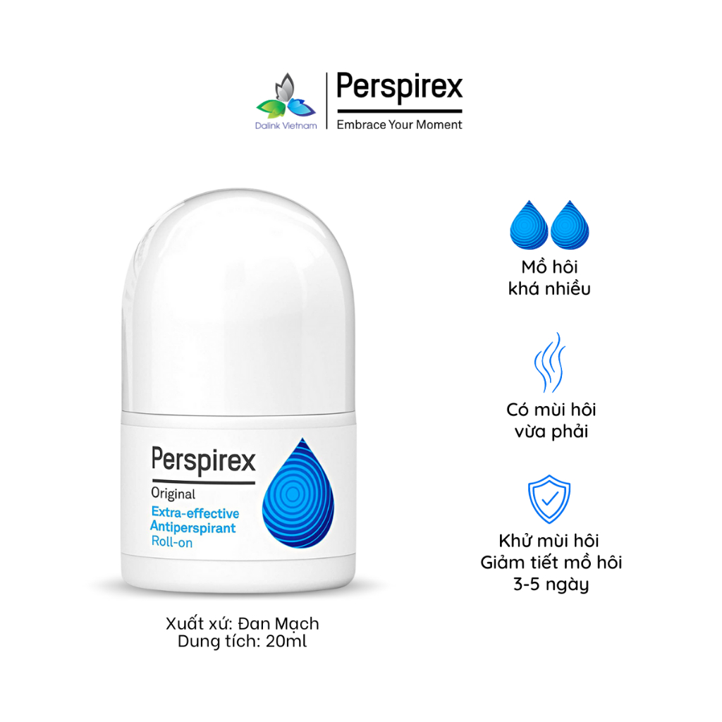 Perspirex chính hãng: giảm tiết mồ hôi và khử mùi hôi hàng đầu thế giới