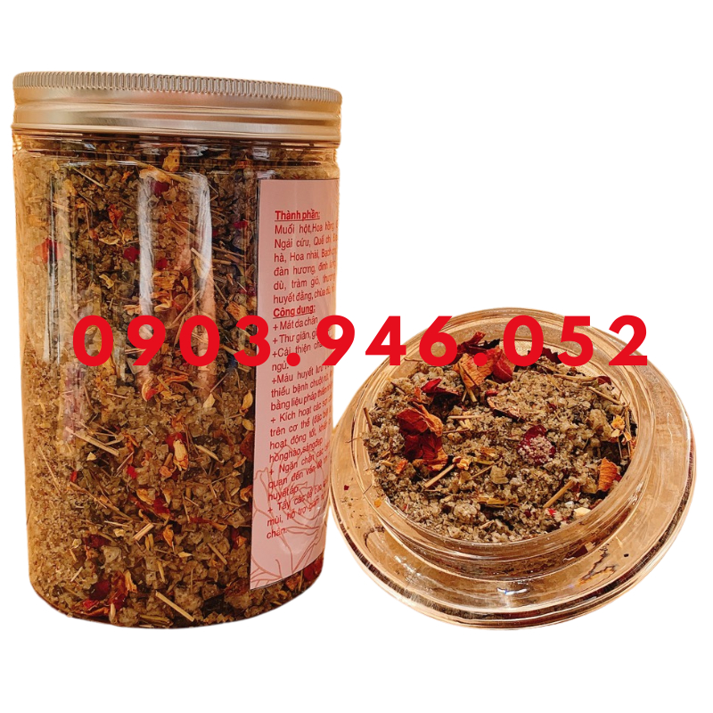 Muối Ngâm Chân HOA HỒNG & BẠC HÀ – Thơm chân, thư giãn, ngủ ngon