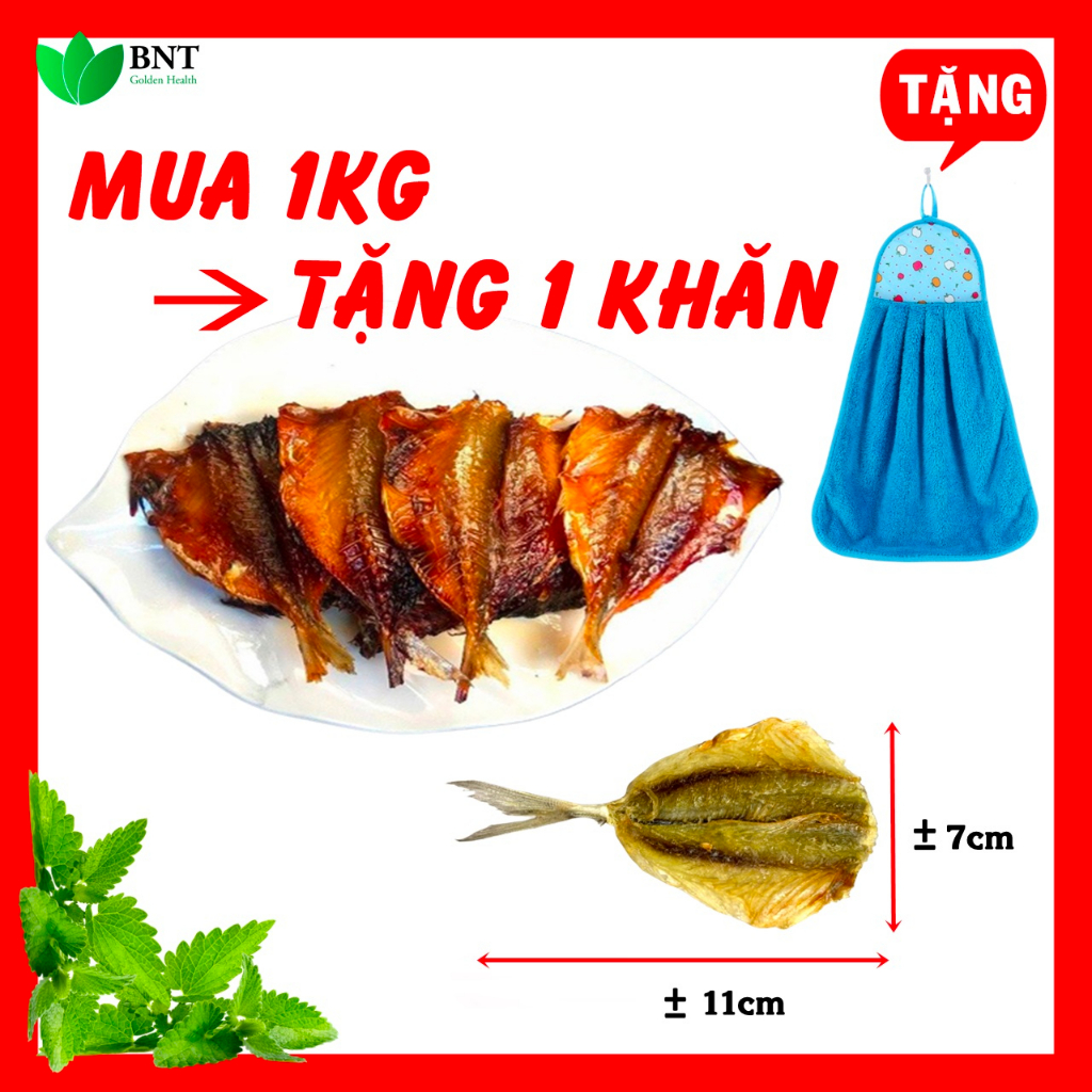 Cá chỉ vàng khô BNT FRESH, Size L, ±10 con/lạng, loại 1 to, dày, thịt tươi, vị ngọt thơm ( Bao đổi trả)
