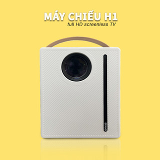 Máy chiếu mini gia đình full hd h1 android 9.0, kết nối điện thoại, nelfix, youtube