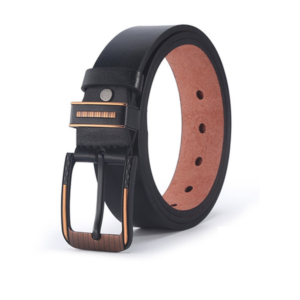 Thắt lưng nam da bò, khóa hợp kim Louie Store