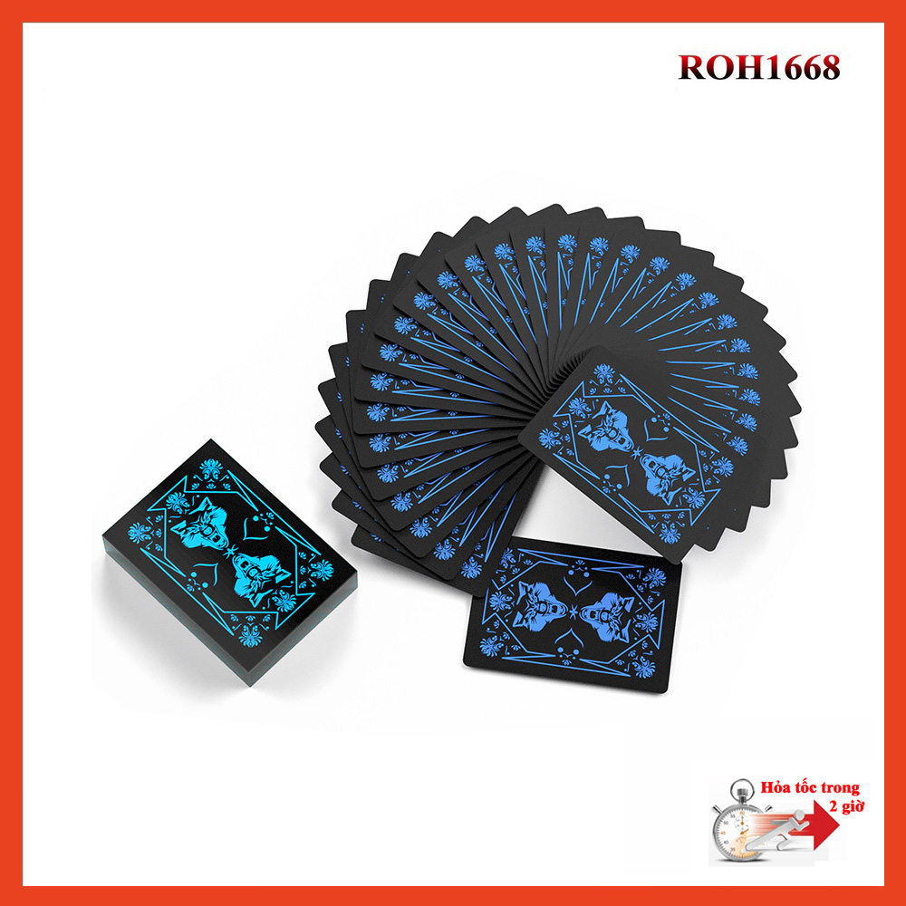 BN 45, Bộ bài tây nhựa WOLF độc lạ cao cấp bền đẹp chống nước 100% nhựa