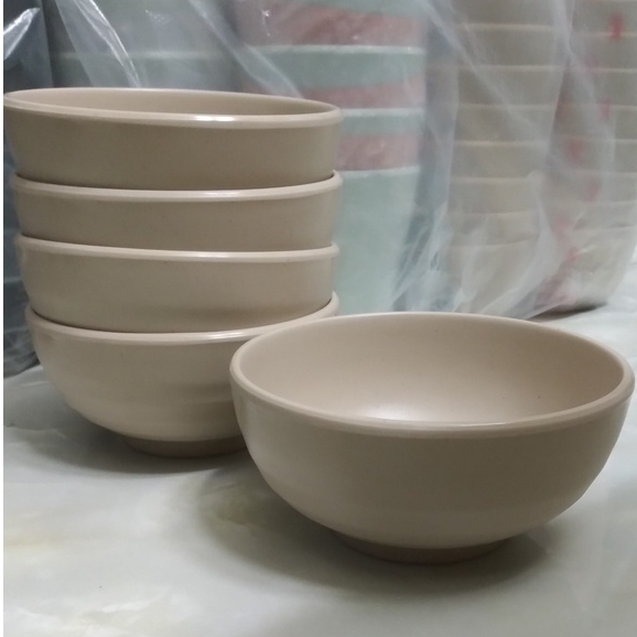 Chén cơm nhựa Melamine nhám Nâu-CO20N