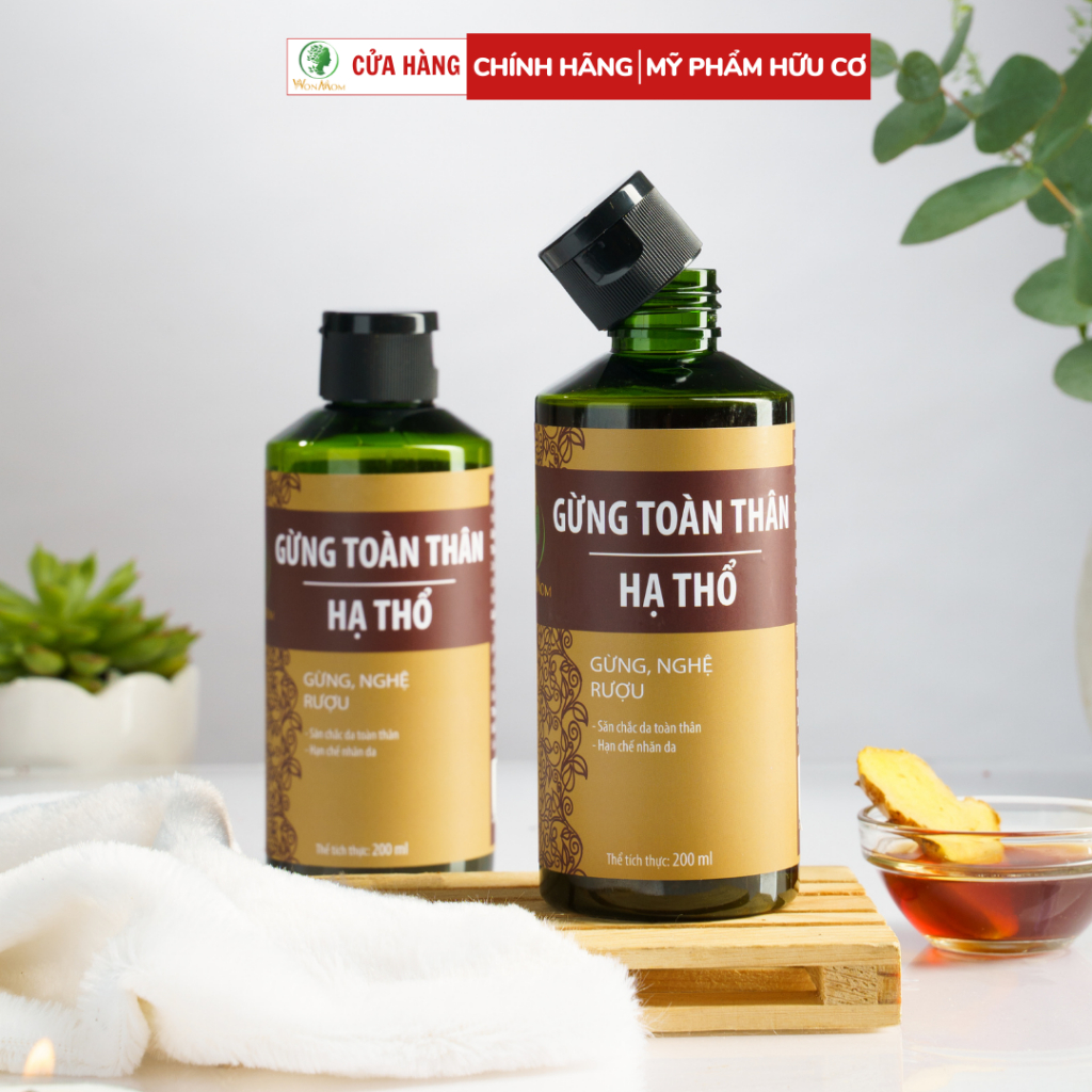 Gừng Hạ Thổ Toàn Thân Wonmom 200ml giữ ấm, săn chắc giảm mùi cho mẹ sau sinh