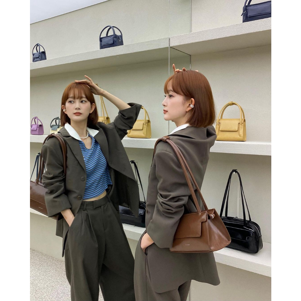 Túi xách FindKapoor MARTY BRICK 24 - Ivory