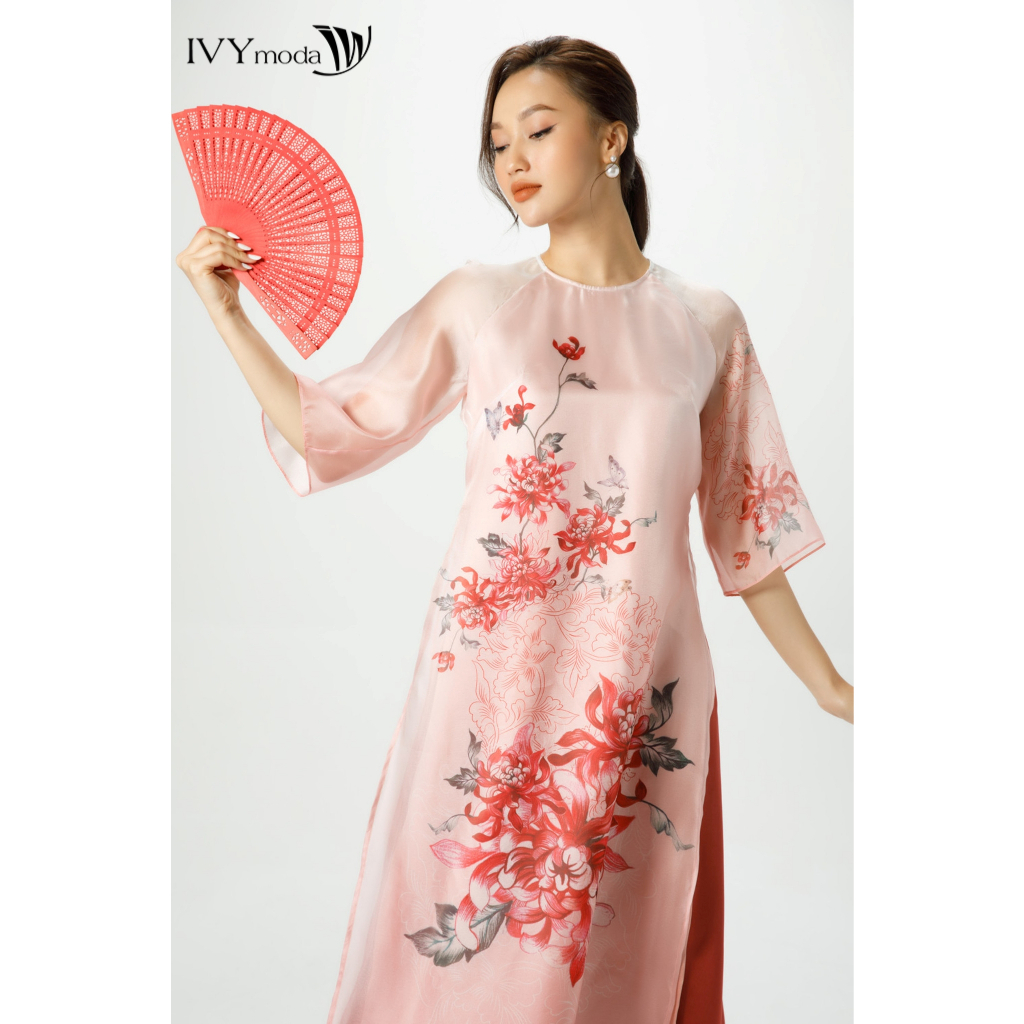 Set áo dài Hoàng Cúc IVY moda MS 86M7111