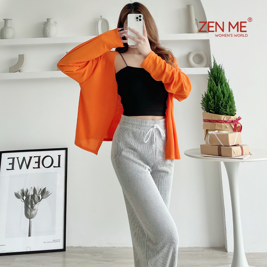 [MUA 2 GIẢM 50%] Quần Ống Rộng Nữ Kiểu Culottes Chất Liệu Gân Tăm Mềm Mịn QR01, Zen Me Women's World