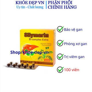 Viên uống tăng cường chức năng gan silymarin b-complex extra – hộp 100 viên
