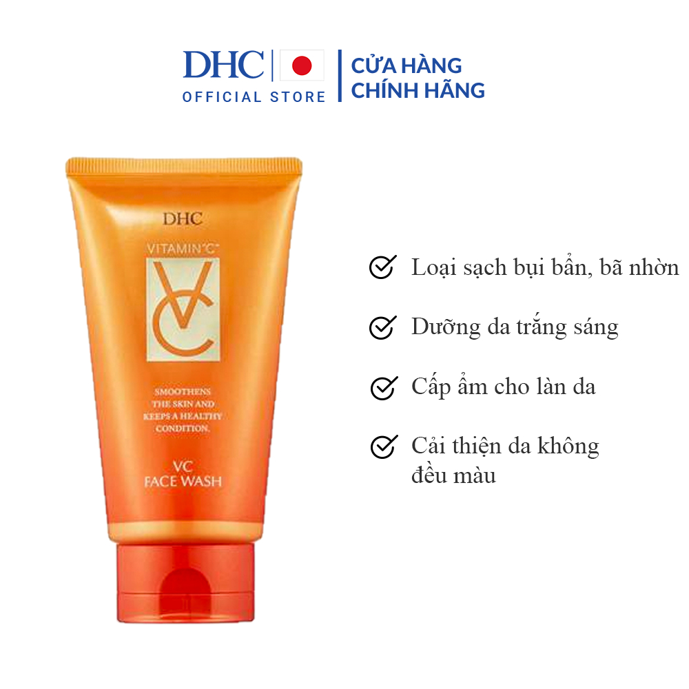 Sữa rửa mặt vitamin C làm sáng da DHC VC Face Wash