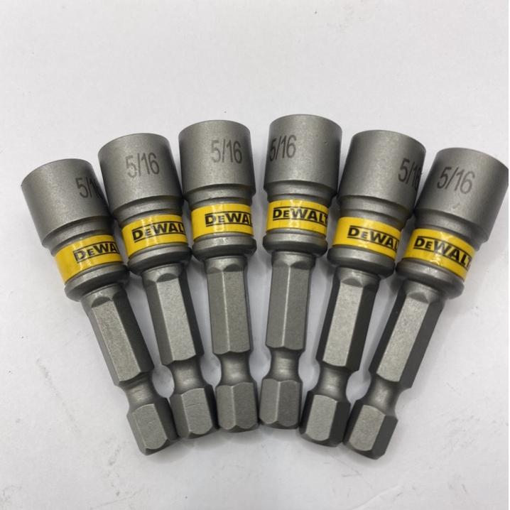 Đầu Chụp Dầu BắnTôn DeWalt 8mm 1/4 - 5/16 Thông DụngTrên Thị Trường. Đầu Bắn Tôn Từ Tính Mạnh