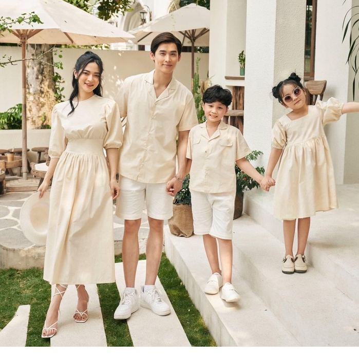 Set đồng phục gia đình du lịch - áo gia đình 3,4 người - đồng phục gia đình đi biển cao cấp