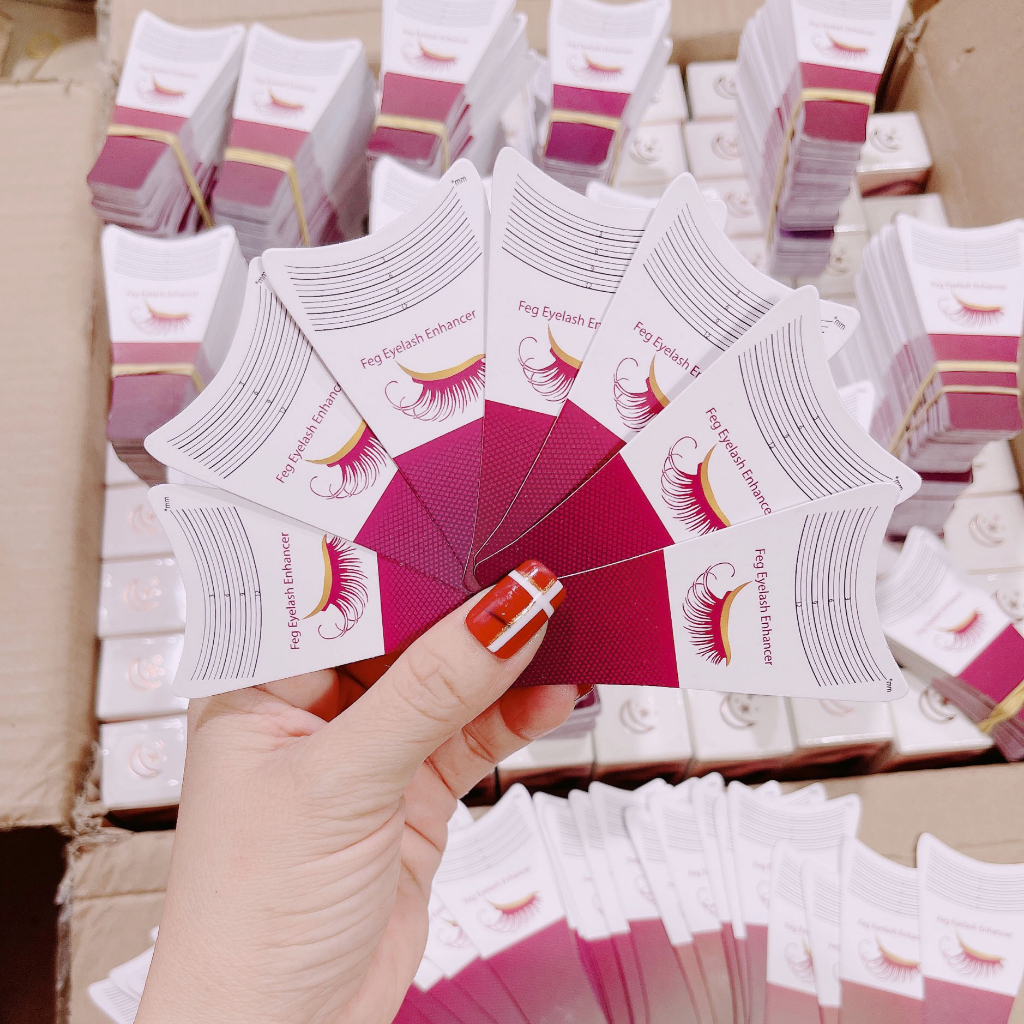 Thước đo độ dài lông mi trước và sau khi dưỡng mi nối mi BJCC