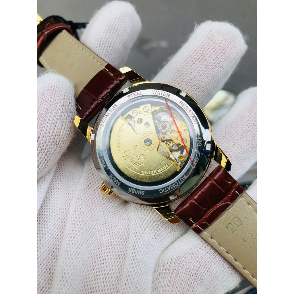 ĐỒNG HỒ NAM CƠ TEVISE T820B DÂY DA CHÍNH HÃNG MÁY TỐT