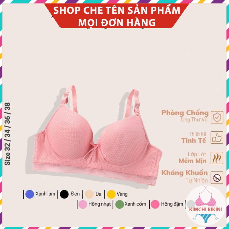 [Hàng Công Ty Thanh Lý] Áo lót thái thông hơi không gọng đệm dày thoáng khí mềm mại thoáng mát tôn vòng 1 AL034