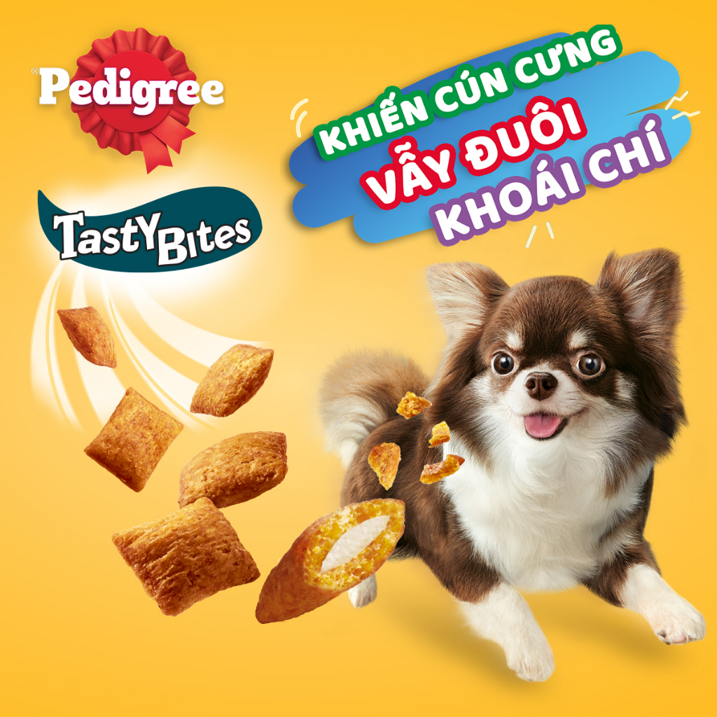 [Quà tặng không bán] PEDIGREE Tasty Bites Bánh thưởng cho chó viên giòn tan - Vị thịt gà 60g