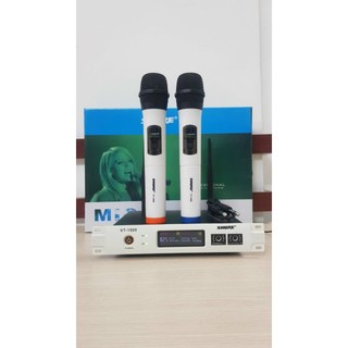 Bộ 2 micro không dây shure VT-1500 hút âm tốt, độ nhạy cao, bắt sóng tốt - micro không dây - shure VT1500