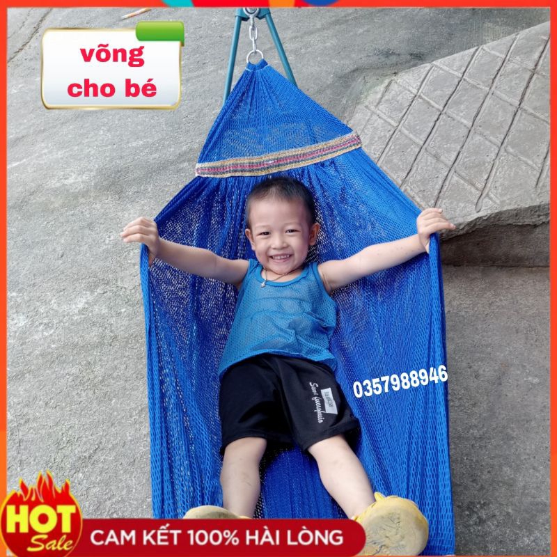 Võng Xếp Cho Bé Chính Hãng Á Châu Kèm Lưới Võng Tốt Và Phiếu Bảo Hành