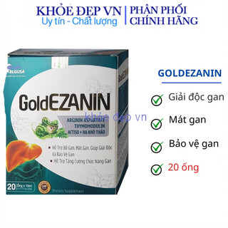 Ống giải độc gan, mát gan Goldezanin - hộp 20 ống