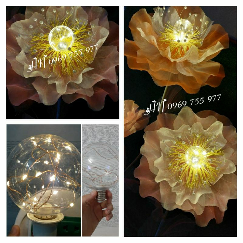 Bóng led đom đóm dạng tròn ( đk: 10cm)