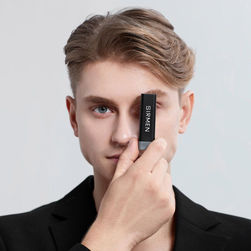 Son dưỡng cho nam Nerman Men in Black 2 in 1 dưỡng ẩm, ngừa thâm môi 4g không tạo màu