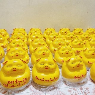 Lợn bụng phệ mắt híp thạch cao size 2