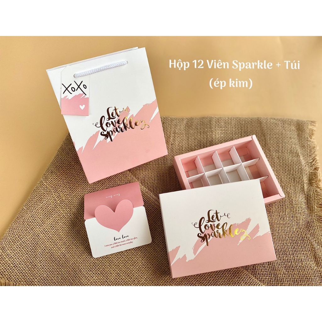 Hộp Đựng Chocolate (Socola) Valentine 9 viên, 12 viên, 16 viên, 24 viên