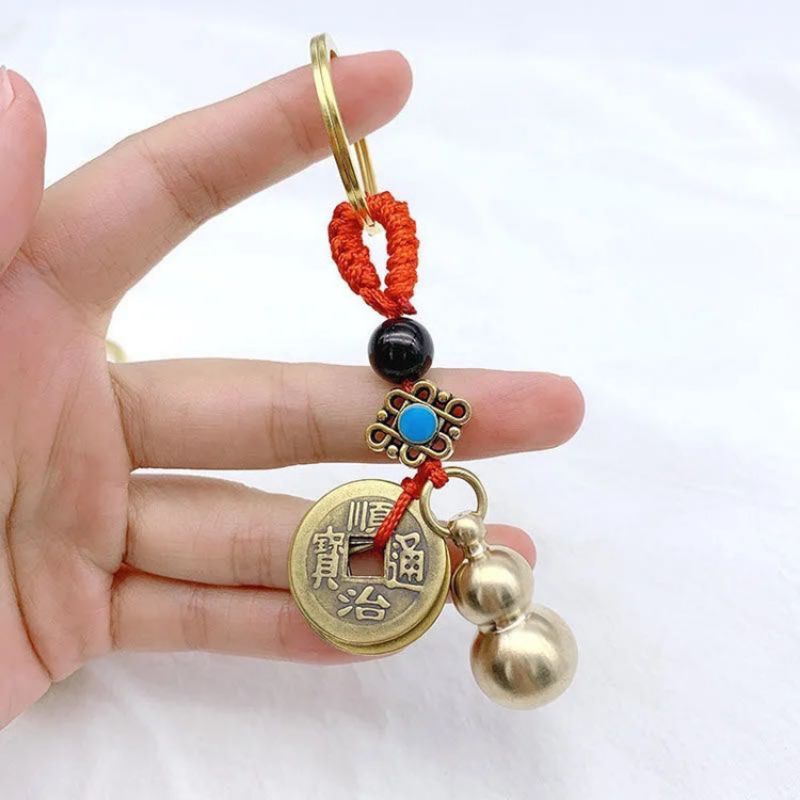 Móc Khoá Hồ Lô Có Đồng Tien,,,