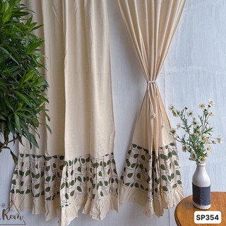 Rèm bèo lá tròn phong cách vintage, trang trí cửa sổ
