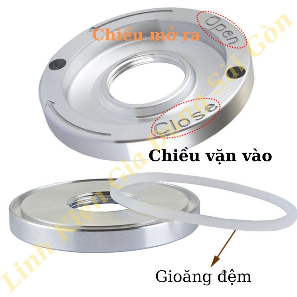Đế đỡ lưỡi dao kèm gioăng máy xay sinh tố công nghiệp, bộ dao xay, khóa dao, cây mở, nhông 12 khía, công tắc