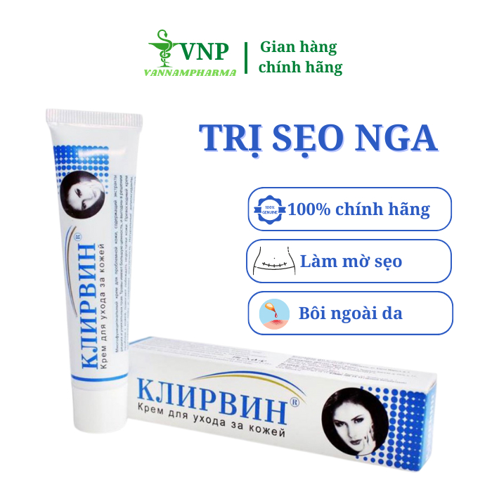 Kem mờ sẹo thâm, Rạn Da Klirvin 25g,Thâm mụn lâu năm