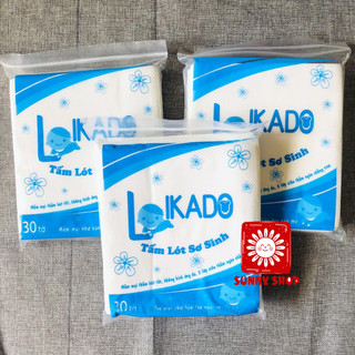 Combo 150 miếng lót phân xu LIKADO 3 lớp chống thấm/ Tấm lót phân su sơ sinh