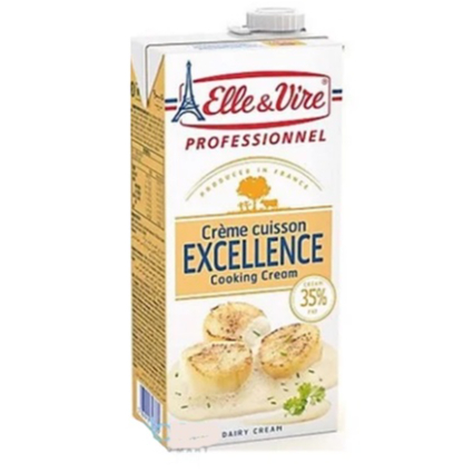 (hoả tốc)Kem sữa nấu Cooking cream Elle&Vire 1L