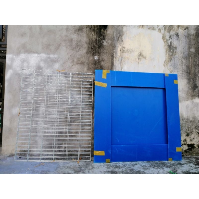 Khay lồng gà đá 80x80x20 khay nhựa