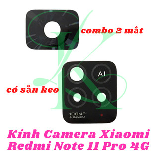 Kính camera XM redmi note 11 pro 4g có keo dán