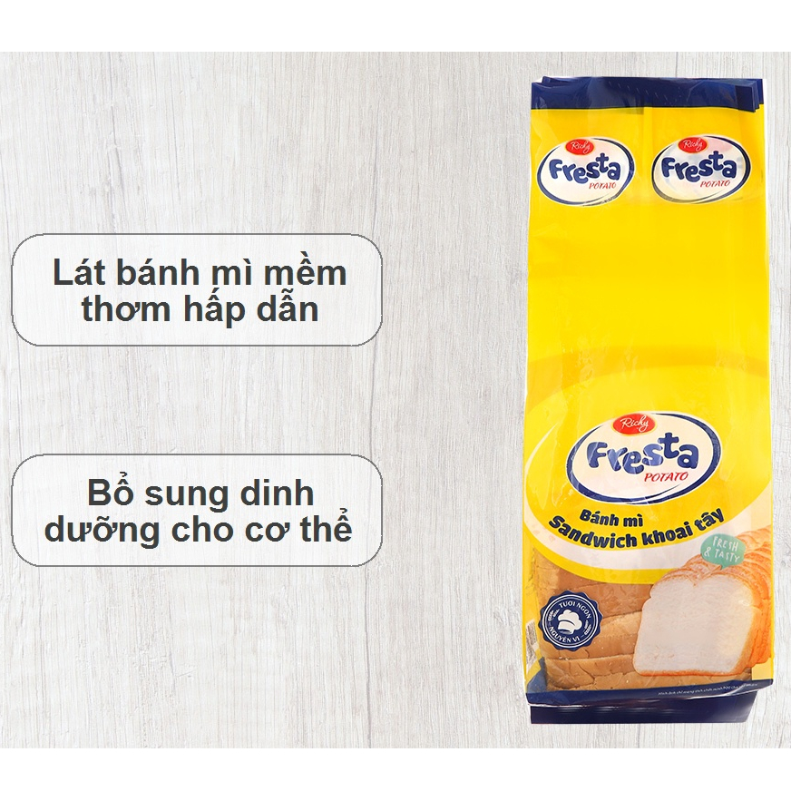 Bánh mì sandwich khoai tây Richy Fresta potato gói 275g