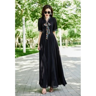 ĐẦM XÒE NƠ HỌA TIẾT 2079