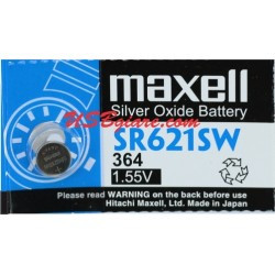 Pin sr621sw / 364 1.55v silver oxider battery maxell
