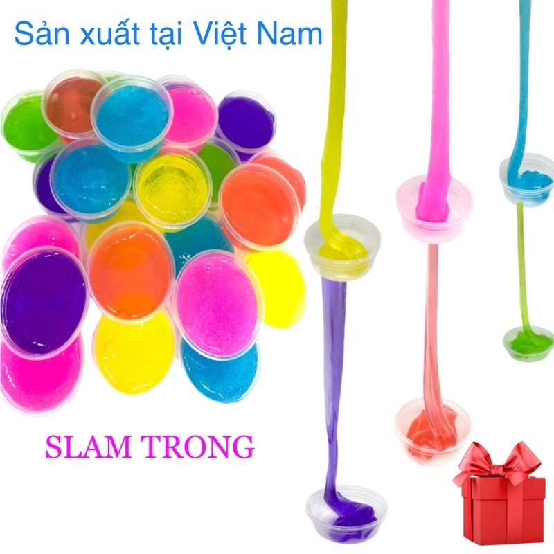 HÀNG VIỆT NAM Slime slam 12 màu thỏa sức giải trí giảm căng thẳng mệt mỏi