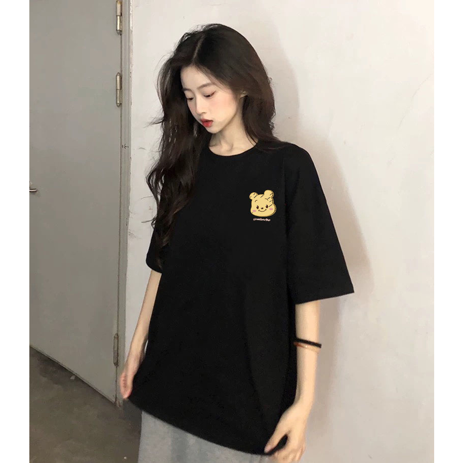 Áo thun unisex form rộng AT375 Miucho basic tee tay lỡ dành cho nam nữ in graphic | BigBuy360 - bigbuy360.vn