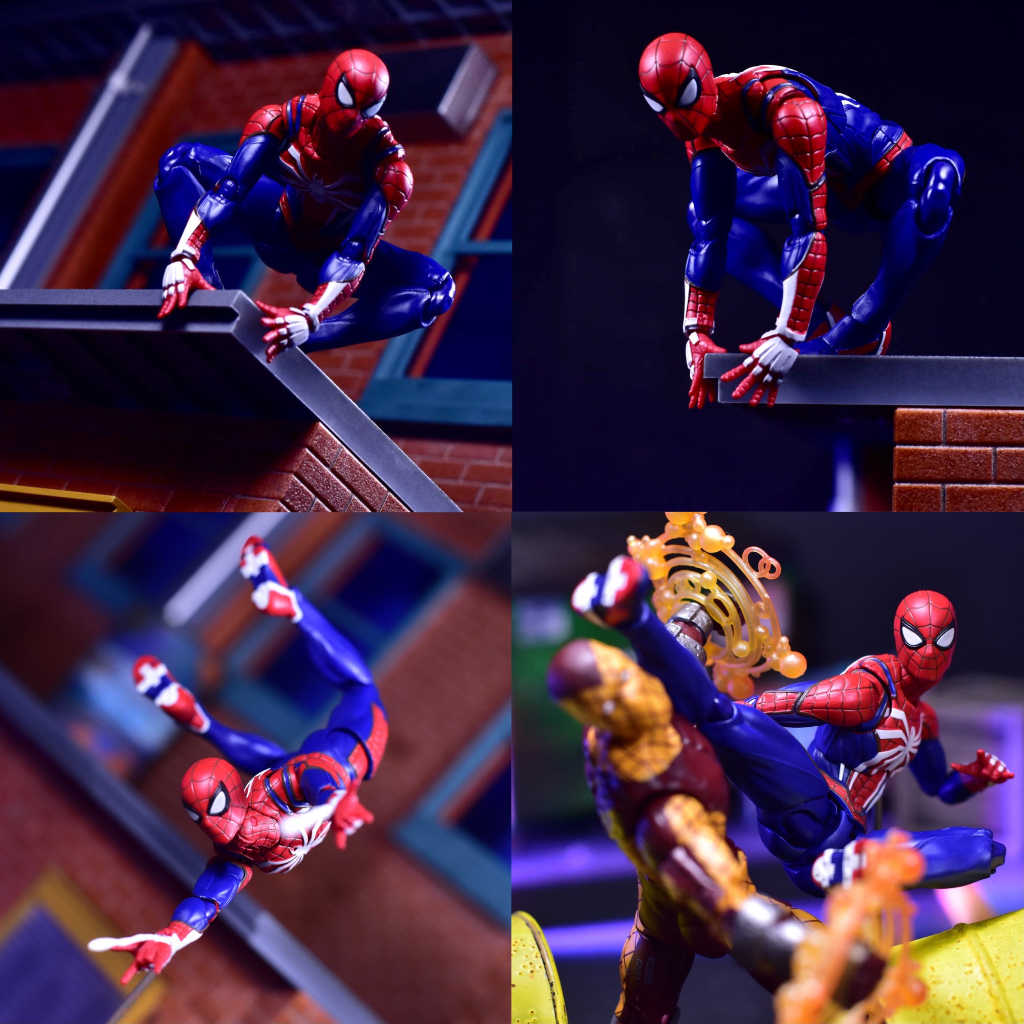 Mô Hình Spider Man PS4 SHF Có Khớp 16 cm