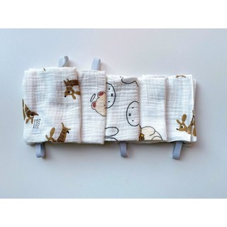 (BABY BEE) Set 5 khăn sữa muslin tree