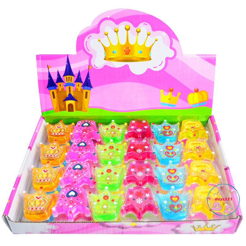 Slime hình cái vương miện 11 màu cực đẹp Đồ chơi hũ slam chất nhờn ma quái squishy