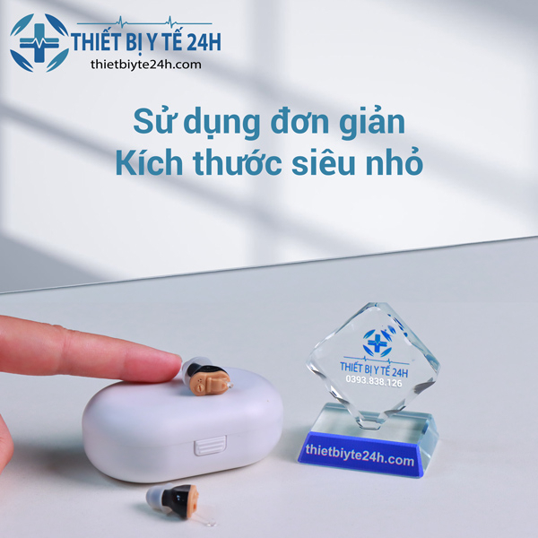 Tai Nghe Trợ Thính Máy Trợ Thính Siêu Nhỏ Goodmi Khả Năng Khuyếch Đại Âm