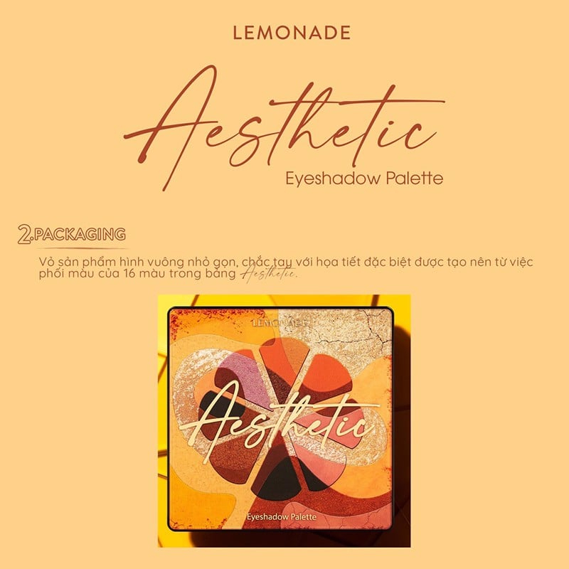 Bảng phấn mắt Lemonade Aesthetic Eyeshadow Palette 20.8g