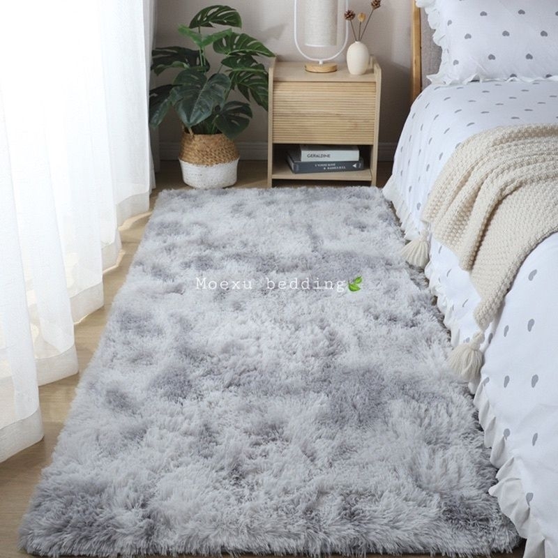 (Giảm 15%mã;HAHA3)THẢM Lông Loang 75×1m6 trải chân giường, phòng khách, trải sàn phòng ngủ siêu đẹp